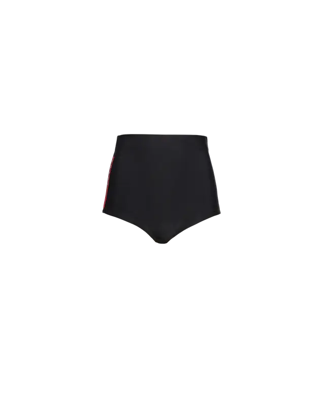 Prada Stretch Jersey Swim Shorts In Black $750