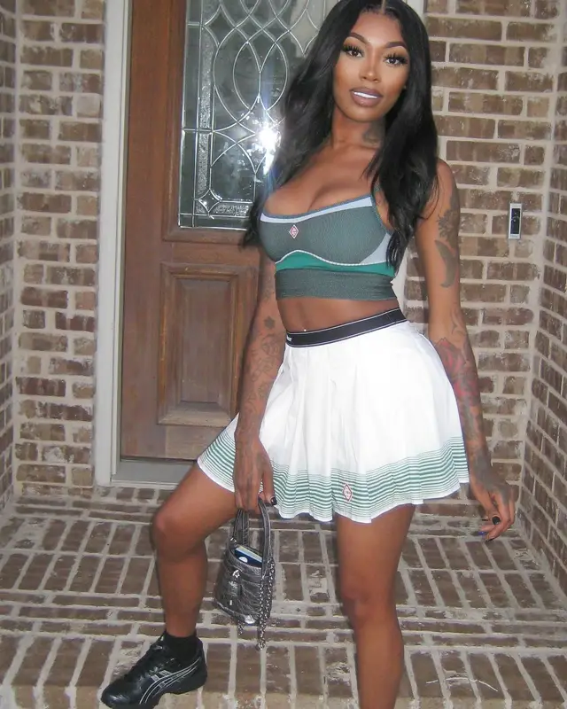 Asian Doll outfit in Casablanca, Asics, and Givenchy, 2024