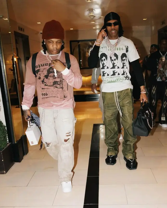 Rylo Rodriguez outfit in Enfants Riches Deprimes, Nike, and Goyard, 2024