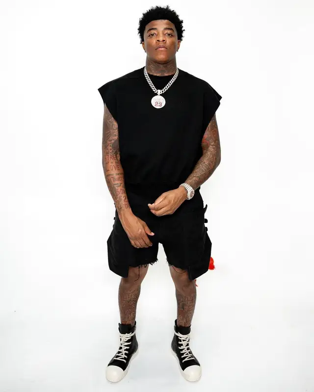 Yungeen Ace outfit in Rick Owens, 2024