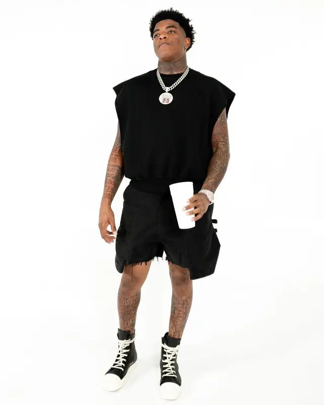 Yungeen Ace outfit in Rick Owens, 2024