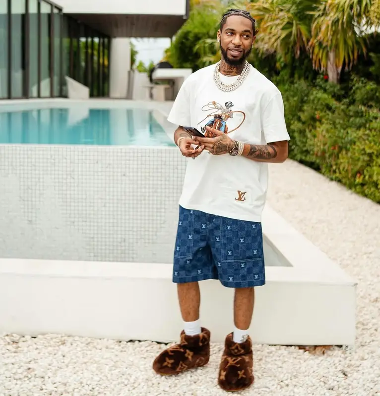 Key Glock outfit in Louis Vuitton, 2024