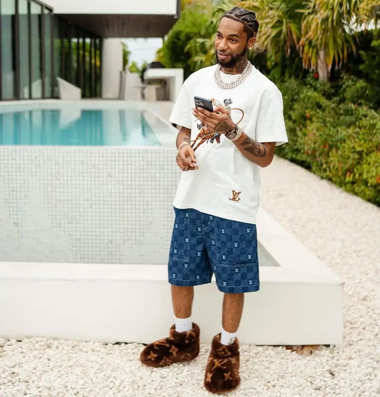 Key Glock outfit in Louis Vuitton, 2024