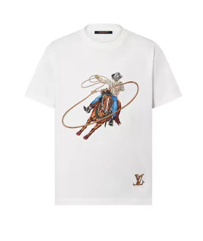 Louis Vuitton Graphic Embroidered Cotton T-Shirt $1840