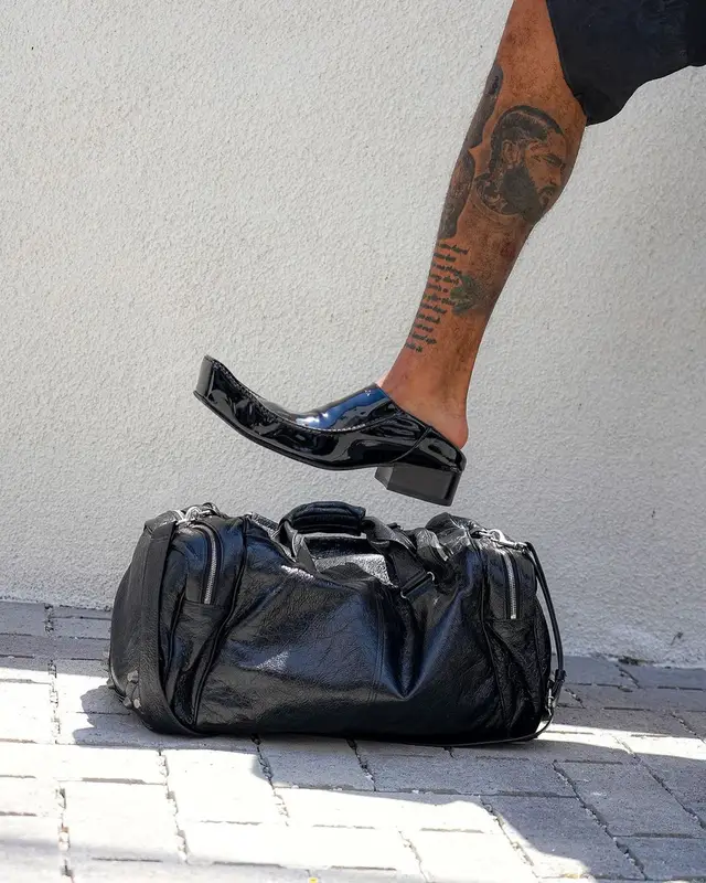 NLE Choppa outfit in Balenciaga and Vintage, 2024