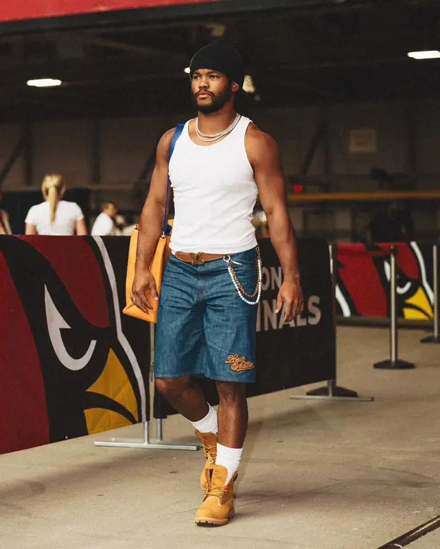 Kyler Murray outfit in Timberland and Louis Vuitton, 2024