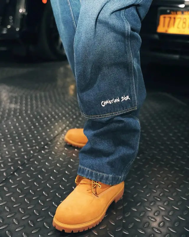 Sheff G outfit in Dior and Timberland, 2024