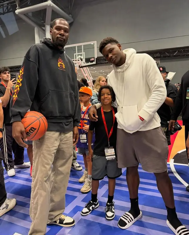 Kevin Durant outfit in Balenciaga, Nike, and Wilson, 2024
