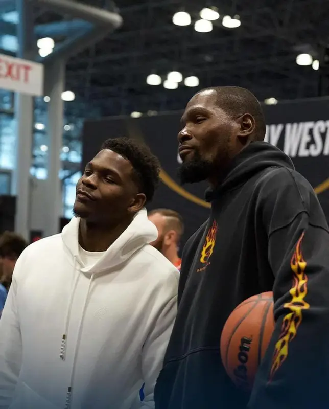 Kevin Durant outfit in Balenciaga, Nike, and Wilson, 2024
