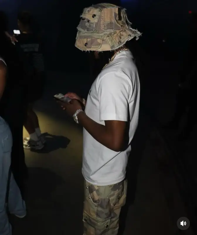 Young Scooter outfit in Nike and Note Chaser, 2024