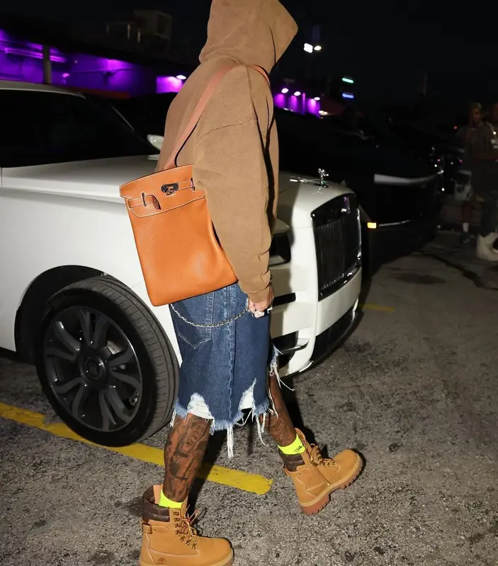 Future outfit in Acne Studios, B.B. Simon, and Hermes, 2024