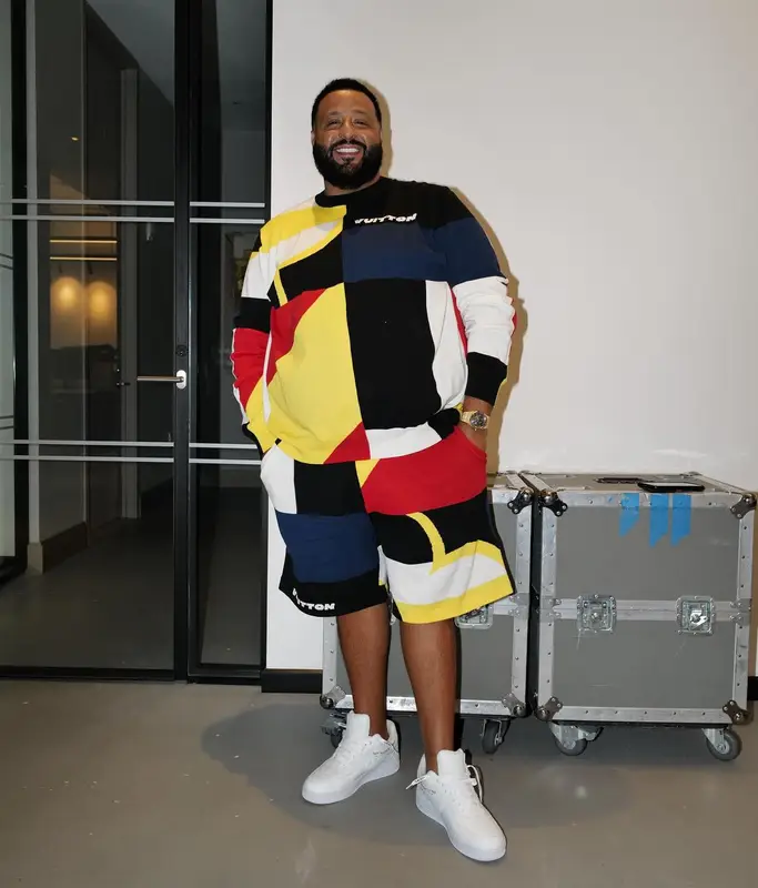 DJ Khaled outfit in Louis Vuitton and Nike, 2024