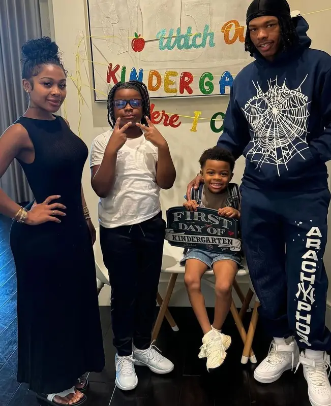 Lil Baby outfit in Spider Worldwide and Nike, 2024