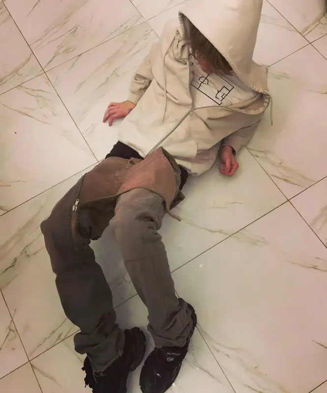 Nettspend outfit in Rick Owens and Balenciaga, 2023