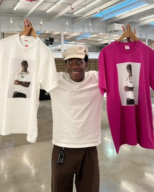 Tyler, The Creator outfit in Supreme, Golf Wang, and Tyler The Creator Merch, 2024