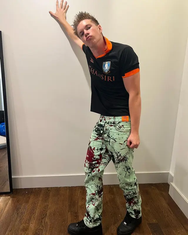 Brennan Jones outfit in Sondico, S.R. Studio. La. Ca., and Nike, 2023