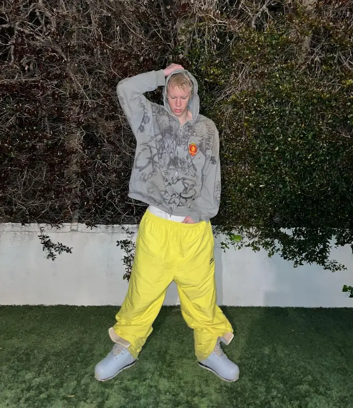 Brennan Jones outfit in Balenciaga and Raf Simons, 2024