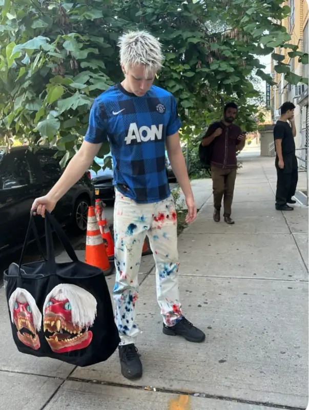 Brennan Jones outfit in Nike and S.R. Studio. La. Ca., 2024