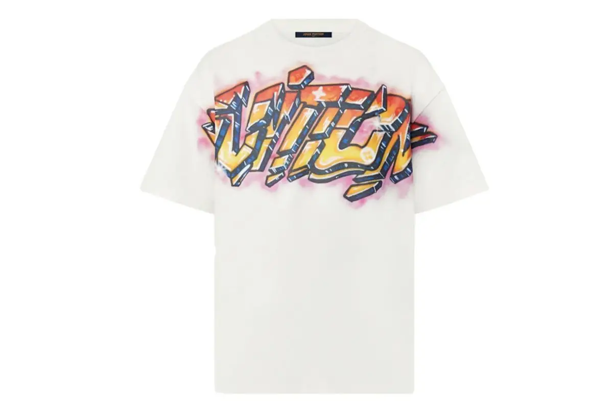 Louis Vuitton Vuitton Graffiti T-shirt Milky White $750