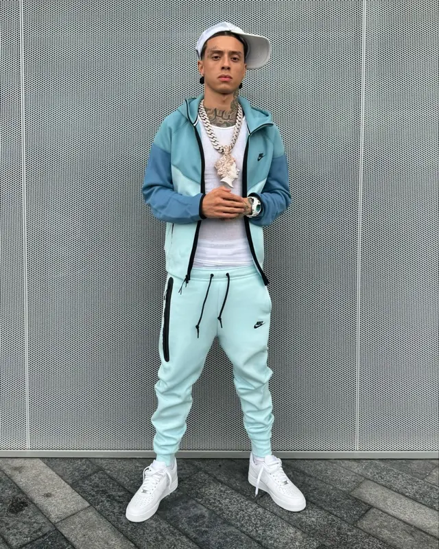 Central Cee outfit in Nike, 2024