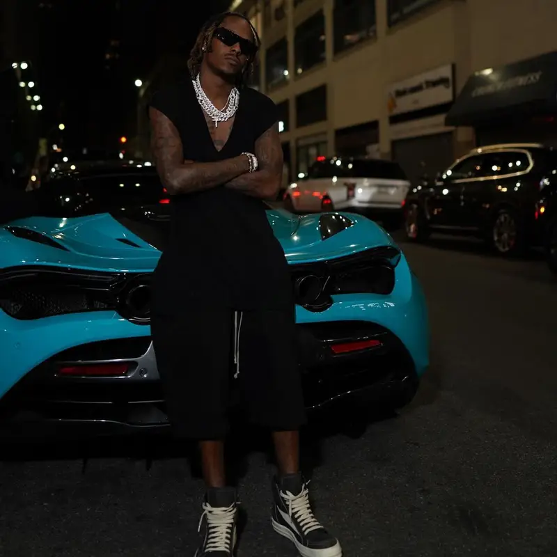 Rich The Kid outfit in Rick Owens, 2024