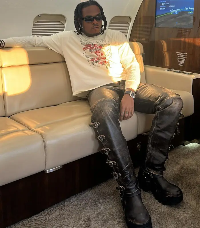 Gunna outfit in Seduire Studios, Balenciaga, and Audemars Piguet, 2024
