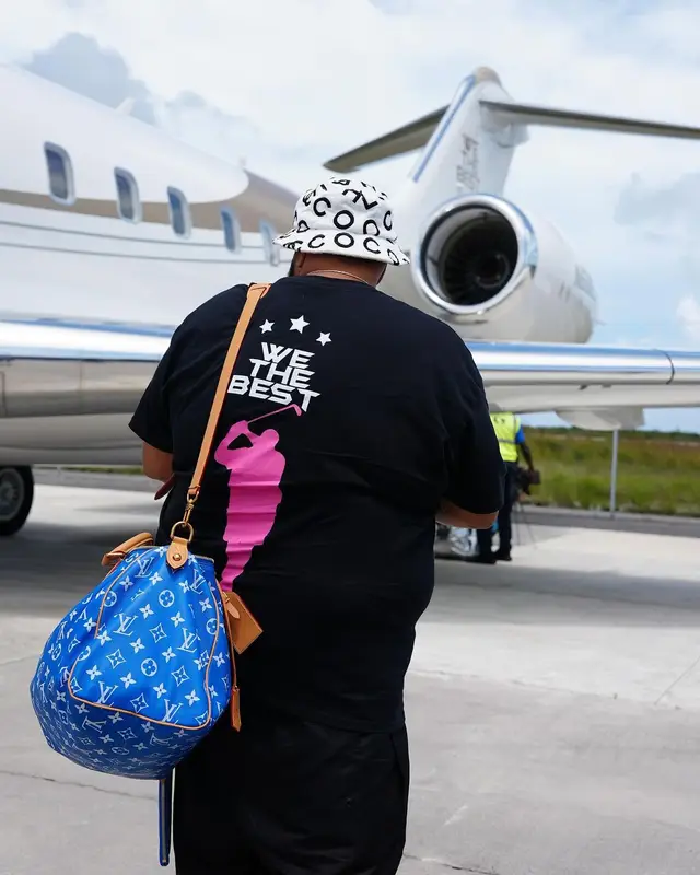 DJ Khaled outfit in Nike, Chanel, and Nigo, 2024