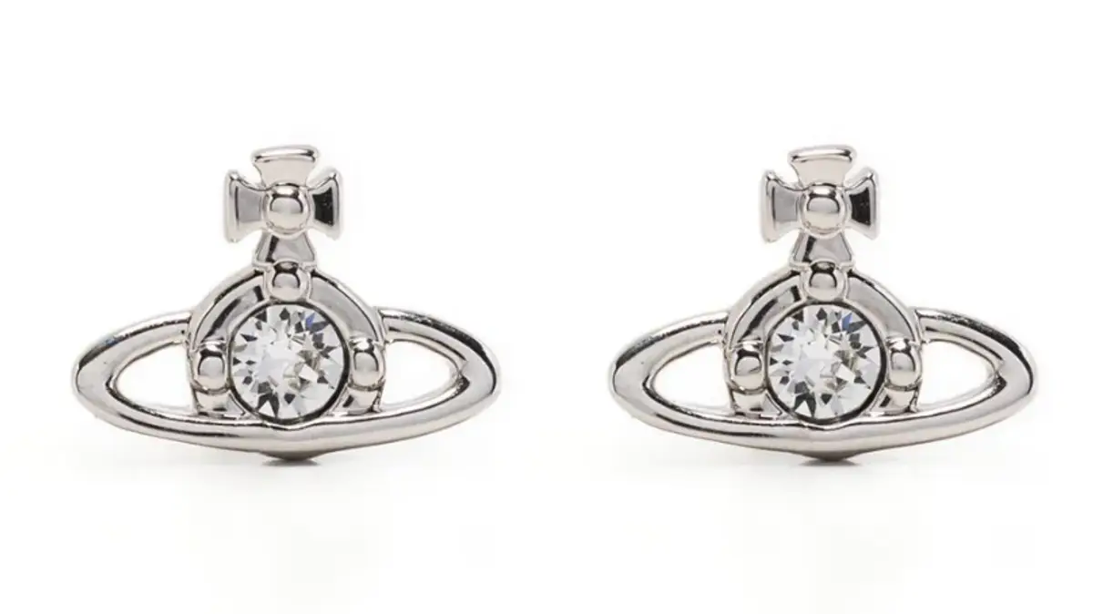 Vivienne Westwood Nano Solitaire Single Stud Earring In Silver $90