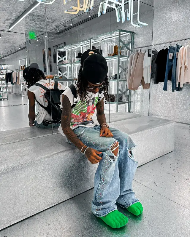 PappiiQ outfit in Alyx, Chrome Hearts, and Hats La, 2024