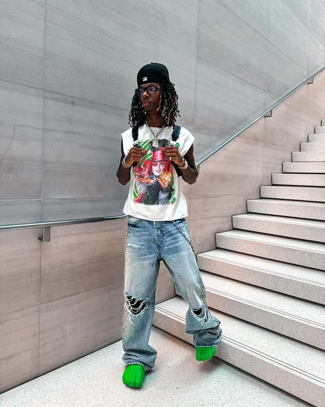 PappiiQ outfit in Alyx, Chrome Hearts, and Hats La, 2024