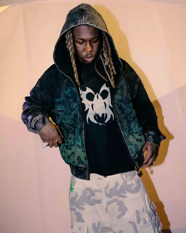 Destroy Lonely outfit in Chew Forever, Timberland, and Mowalola, 2024