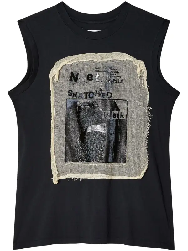 Maison Margiela Invitation Cotton T-shirt In Black $575