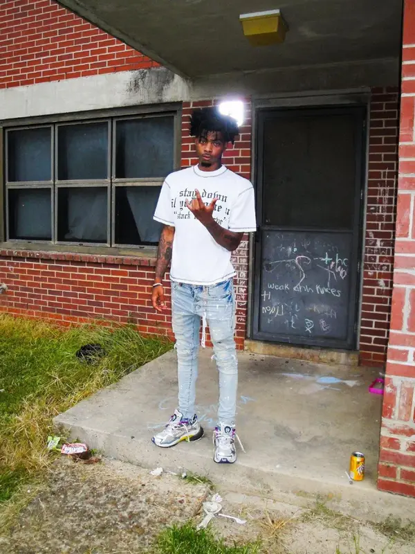 Lazer Dim 700 outfit in Purple Brand, Balenciaga, and Amazon, 2024