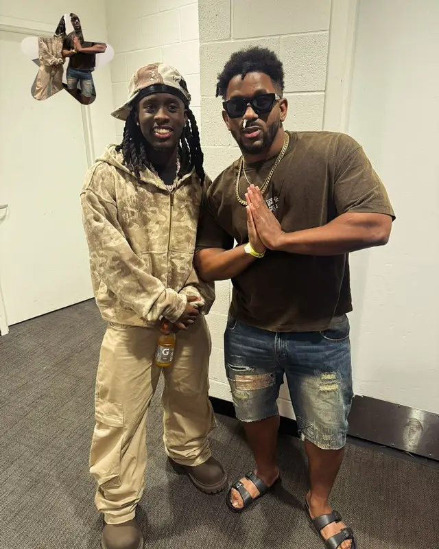 Kai Cenat outfit in No Faith Studios and Balenciaga, 2024
