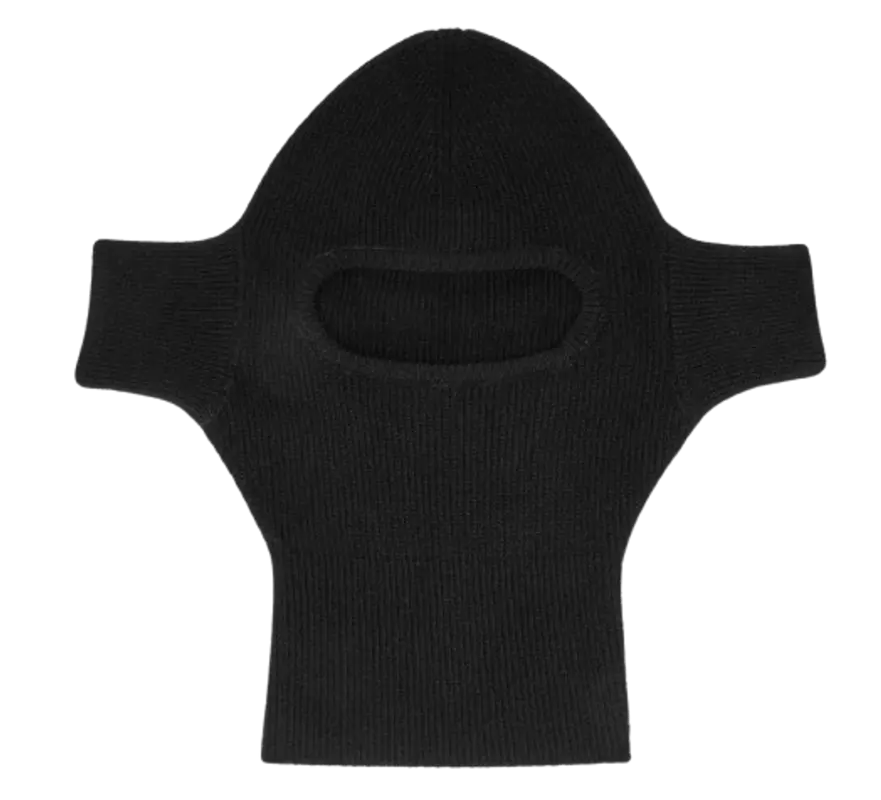 Walter van Beirendonck Boom Balaclava Black $315