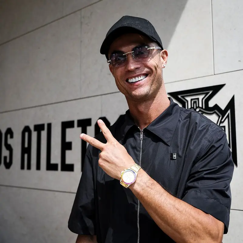 Cristiano Ronaldo outfit in Givenchy and Saint Laurent, 2024