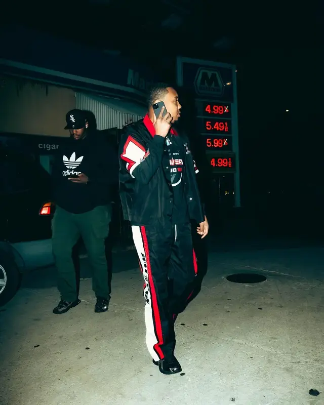 G Herbo outfit in Just Don, G Herbo Merch, and Asics, 2024