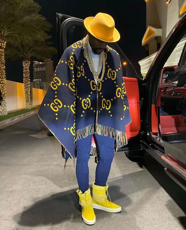 Floyd Mayweather outfit in Fear of God, Keith And James, and Gucci, 2020