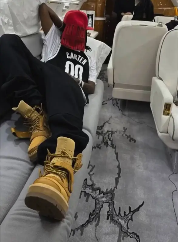 Playboi Carti outfit in Nike, Hood by Air, and Playboi Carti Merch, 2024
