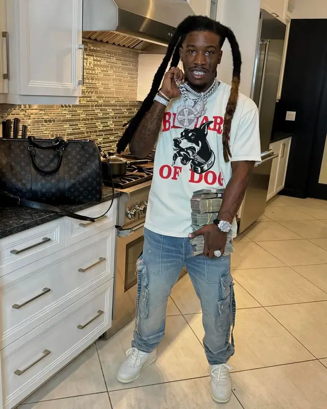 Hot Boii outfit in Rhude, Cartier, and Audemars Piguet, 2024