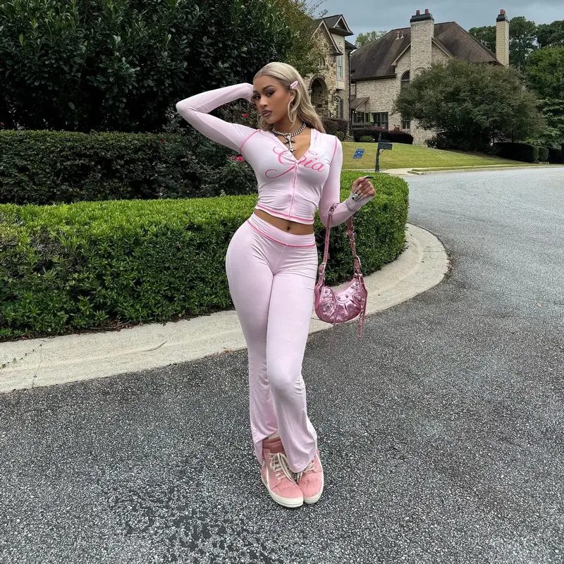 Lakeyah outfit in I.Am.Gia, Rick Owens, and Balenciaga, 2024