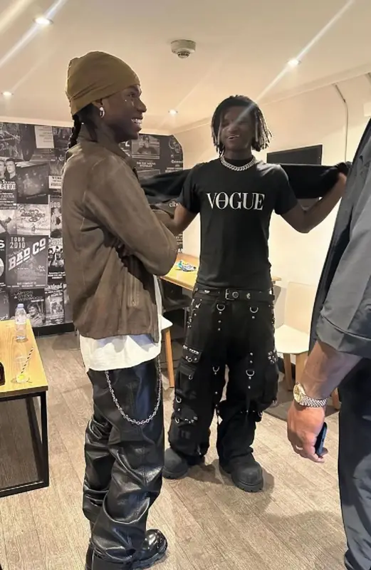 Ken Carson outfit in Balenciaga and Vogue , 2024