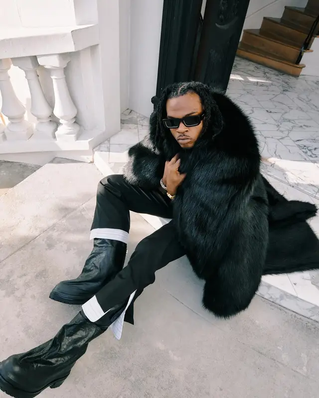 Gunna outfit in Calvin Klein, KidSuper, and Prada, 2024
