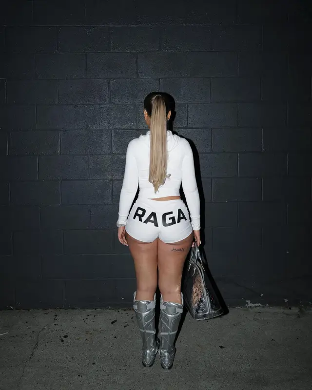 Latto outfit in Puma, Dior, and Ottolinger, 2024