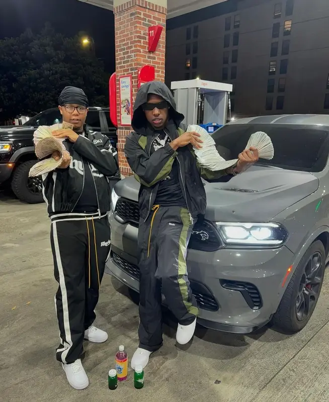 Rob49 outfit in Rhude, Nike, and Rick Owens, 2024