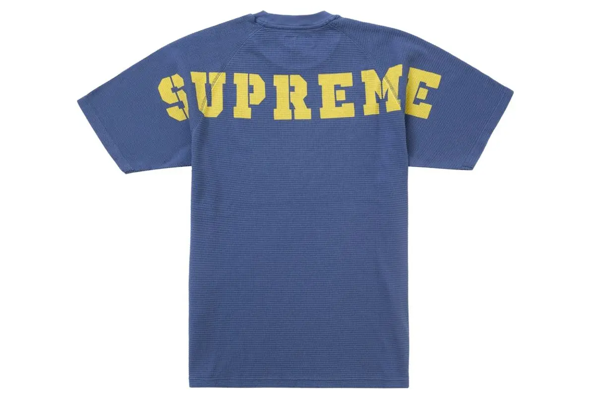 Supreme Stencil Thermal S/s Top Dark Slate $95