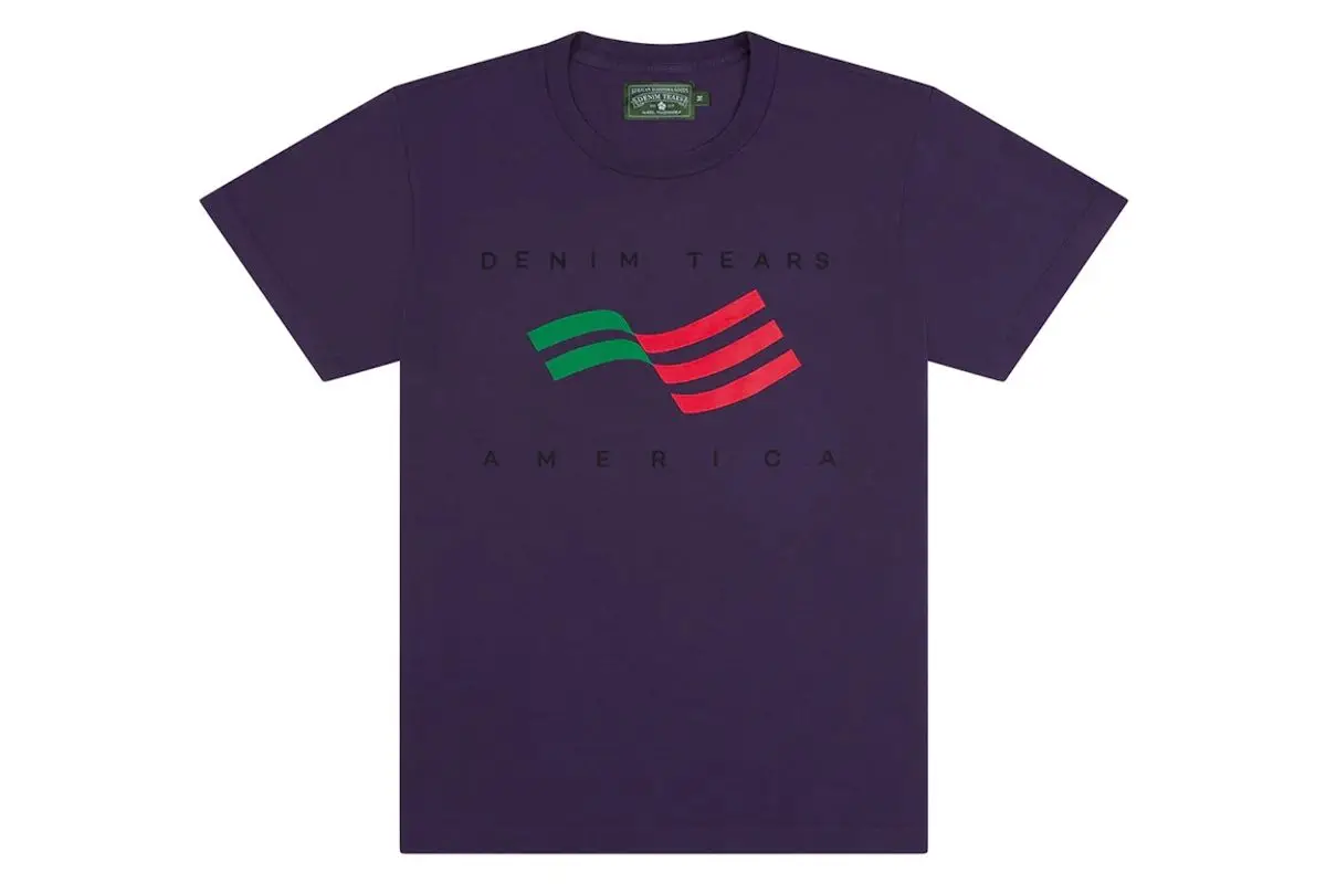 Denim Tears America Sportswear T-Shirt Purple $150