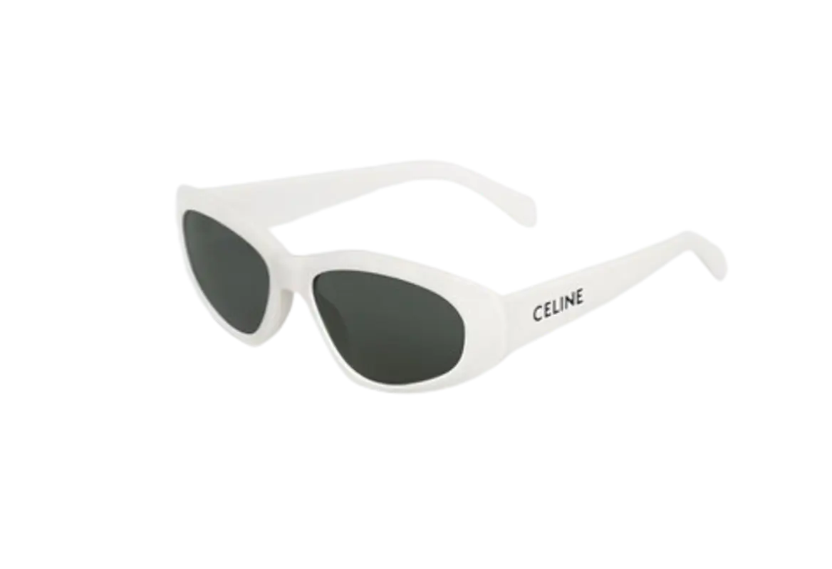 Celine Monochroms 07 Sunglasses in White $440