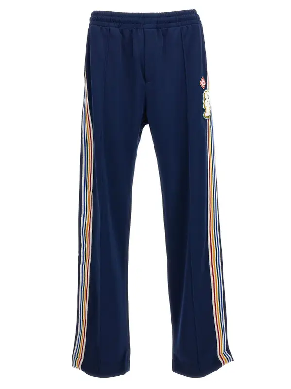 Casablanca Varsity Track Pants In Blue $1076