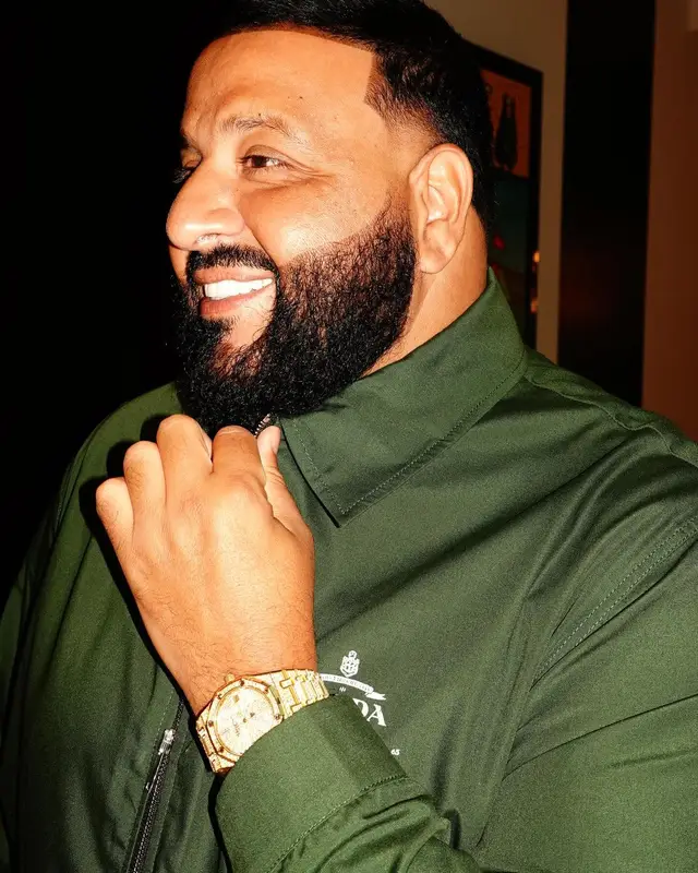 DJ Khaled outfit in Prada, Jordan, and Audemars Piguet, 2024